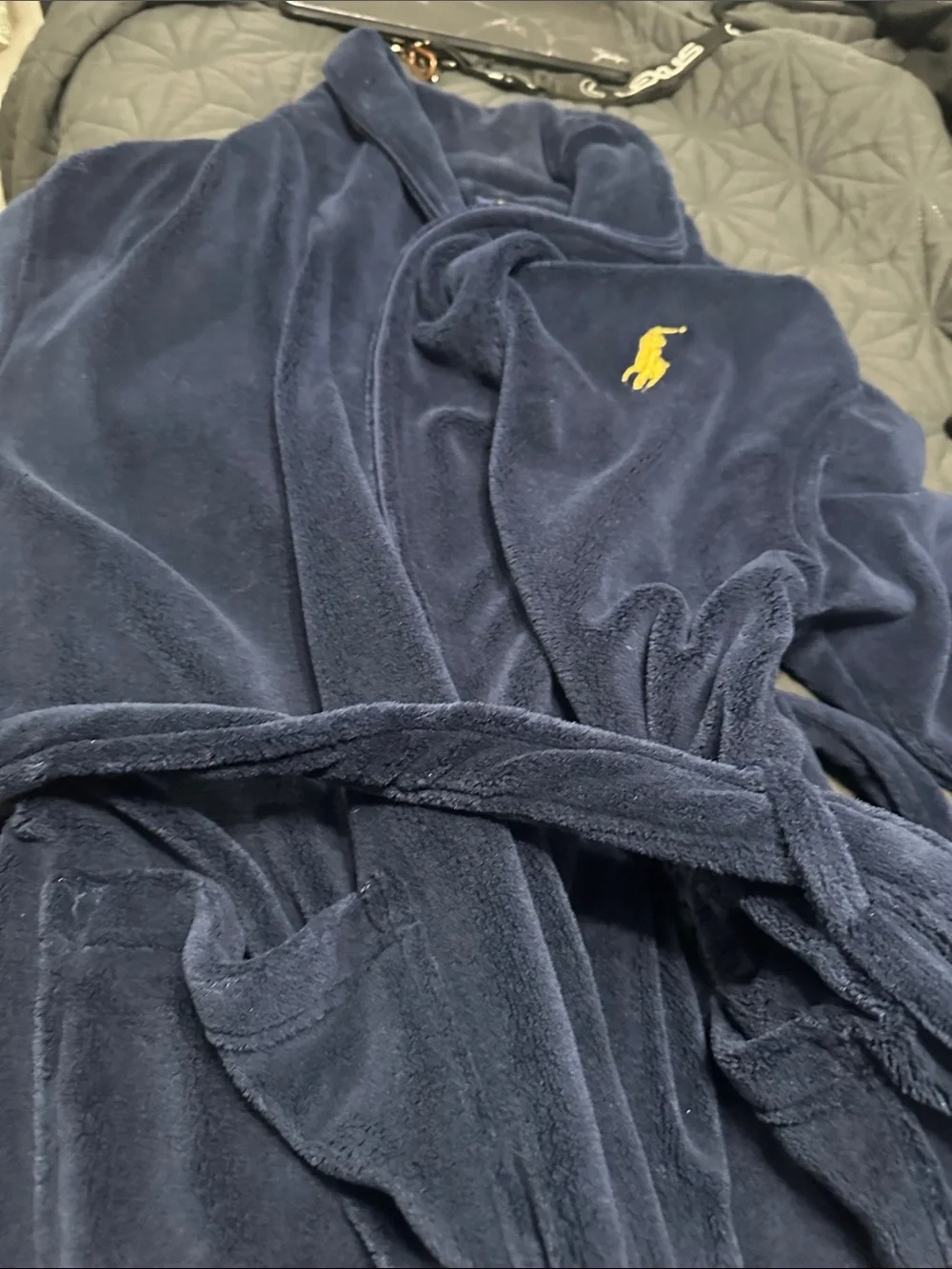 Polo by Ralph Lauren Navy Shawl Collar Robe